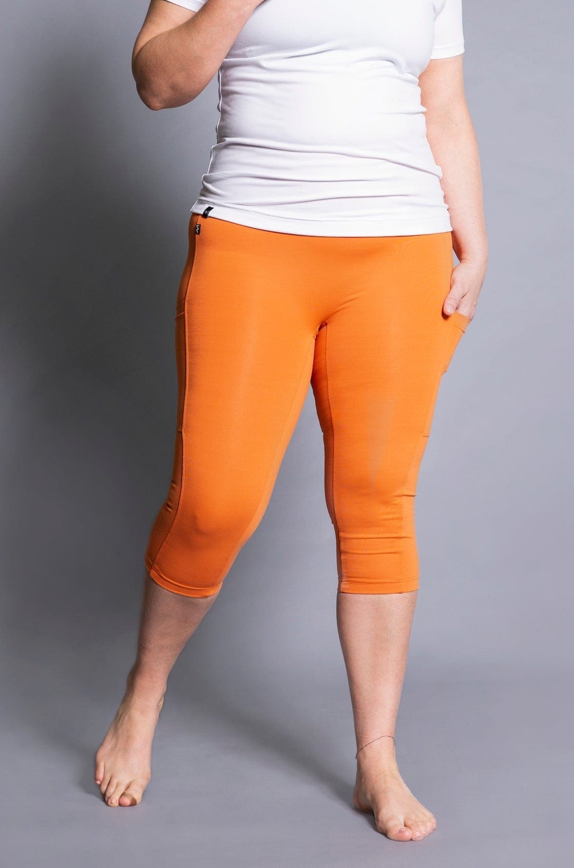 MOOV Activewear capri 3/4 Le Offside 16'' Orange-Popsicle XS C011-OR-XS
