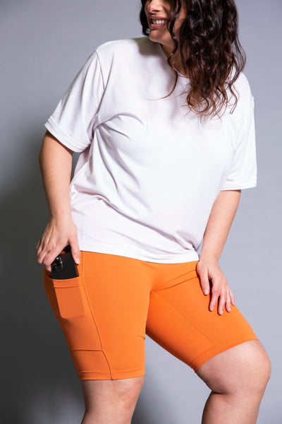 MOOV Activewear Shorts Le Offside 8'' Orange-Popsicle XS SP811-OR-XS