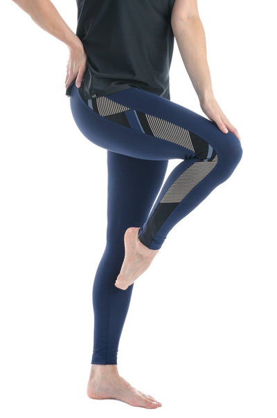 MOOV Activewear Legging Long Le Longtrack (bleu) - Legging Sport Long en BIO-MOOVFLEX™ 𝑐𝑙𝑎𝑠𝑠𝑖𝑐⎮26'' et 29.5''⎮